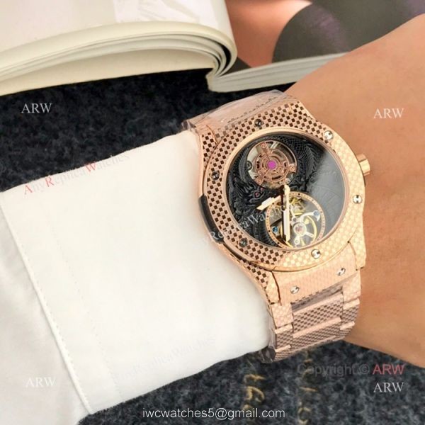 High Quality Hublot Classic Fusion Tourbillon Men Watch Rose Gold High Quality Hublot Classic Fusion Tourbillon Men Watch Rose Gold