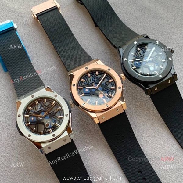 Copy Hublot Classic Fusion Men Watch Black Case Rubber Bracelet Copy Hublot Classic Fusion Men Watch Black Case Rubber Bracelet