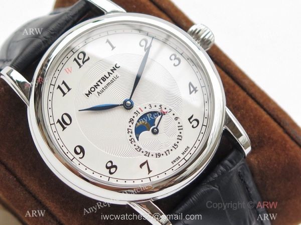 Swiss Montblanc Star Legacy Moon phase U0116508 White Dial Watch Best 1:1 Replica Swiss Montblanc Star Legacy Moon phase U0116508 White Dial Watch Best 1:1 Replica