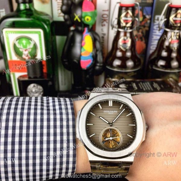 Best Copy Replica Patek Philippe Tourbillon Stainless Steel Black Dial Watches 40mm Best Copy Replica Patek Philippe Tourbillon Stainless Steel Black Dial Watches 40mm