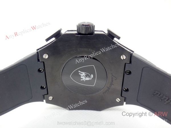 AAA Quality Replica Lamborghini Spyder 124BBR Watch Solid Black AAA Quality Replica Lamborghini Spyder 124BBR Watch Solid Black