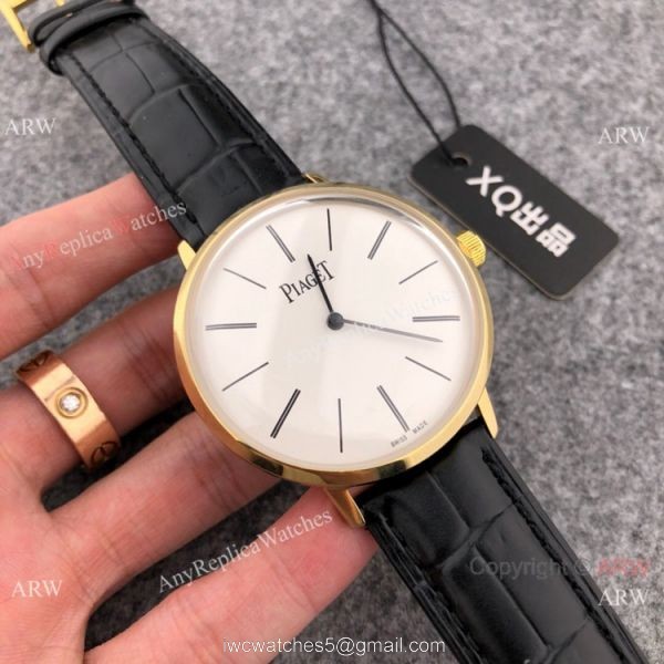 High Quality Piaget Altiplano Men Watches SS Black Dial 42mm High Quality Piaget Altiplano Men Watches SS Black Dial 42mm