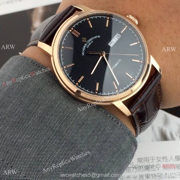 Replica Vacheron Constantin Geneve Day-Date watches Black Dial 39mm Replica Vacheron Constantin Geneve Day-Date watches Black Dial 39mm