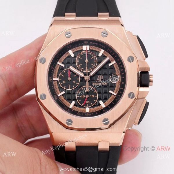 Copy Audemars Piguet Royal Oak Offshore SS BlackRed Face watch New Style Copy Audemars Piguet Royal Oak Offshore SS BlackRed Face watch New Style