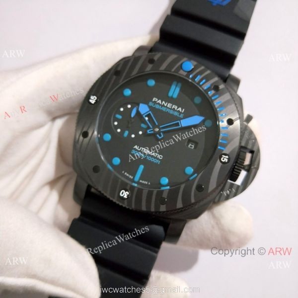 Replica Panerai Submersible Rubber Strap Carbotech Carbon PAM 960 Replica Panerai Submersible Rubber Strap Carbotech Carbon PAM 960