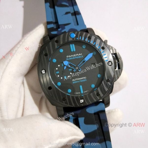 Copy Panerai Luminor Submersible Camouflage PAM 960 Watches Carbon Case Copy Panerai Luminor Submersible Camouflage PAM 960 Watches Carbon Case