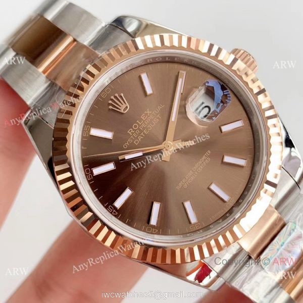 Copy Rolex Datejust 2-Tone Rose Gold 126331 ETA 2824 Watch Rolex AR Factory Copy Rolex Datejust 2-Tone Rose Gold 126331 ETA 2824 Watch Rolex AR Factory