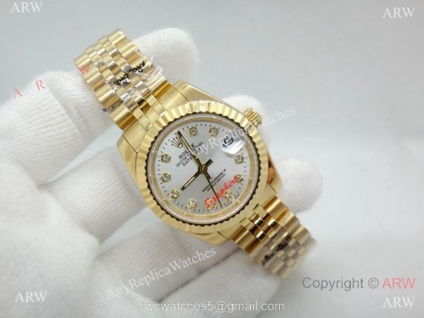 Clone Rolex Datejust Silver Dial Jubilee Watch Yellow Gold 31mm Clone Rolex Datejust Silver Dial Jubilee Watch Yellow Gold 31mm