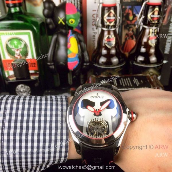 Corum Bubble Skull Tourbillon SS Blue Dial Watch Best Replica Corum Bubble Skull Tourbillon SS Blue Dial Watch Best Replica
