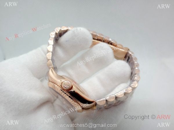 Rose Gold Rolex Presidential Replica Watch 28mm Women Rose Gold Rolex Presidential Replica Watch 28mm Women