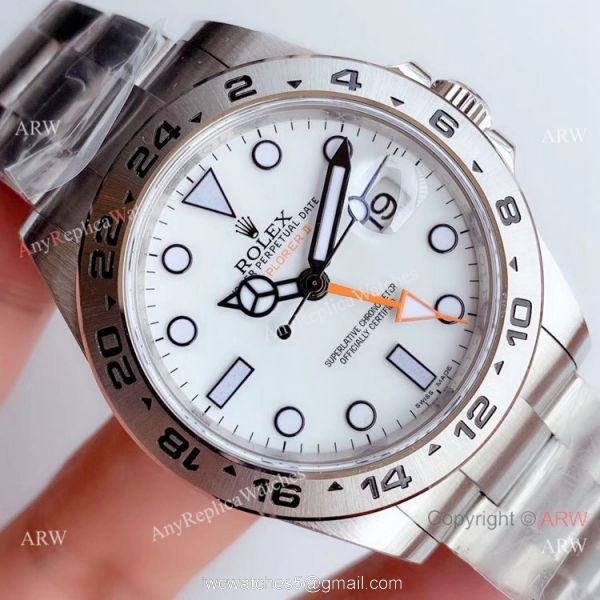 Swiss Replica Rolex Explorer II 42mm White Dial V7 Swiss 3186 Noob Watch Factory Swiss Replica Rolex Explorer II 42mm White Dial V7 Swiss 3186 Noob Watch Factory