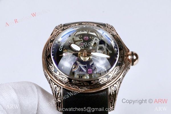 Corum Bubble Squelette &8216;Tattoo Rose Gold Watch Replica Corum Watches Corum Bubble Squelette &8216;Tattoo Rose Gold Watch Replica Corum Watches