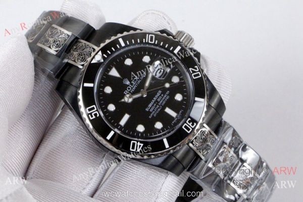 Rolex Submariner Black Ceramic Replica Wristwatch Tattoo Case Rolex Submariner Black Ceramic Replica Wristwatch Tattoo Case