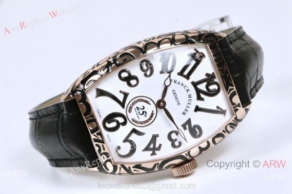 Copy Franck Muller Cintree Curvex 25th Anniversary Special Edition Watch Rose Gold Copy Franck Muller Cintree Curvex 25th Anniversary Special Edition Watch Rose Gold