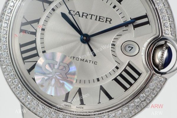 (CR) Swiss Grade Ballon Bleu de Cartier Watch Copy Stainless Steel 42mm (CR) Swiss Grade Ballon Bleu de Cartier Watch Copy Stainless Steel 42mm