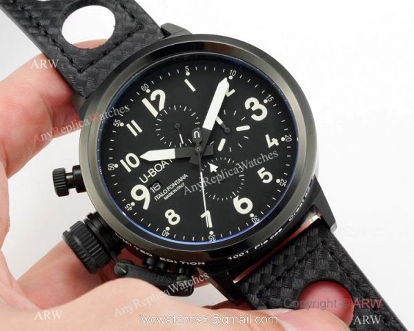 High Quality U Boat U-7750-55 Flightdeck Watch Black Case Yellow Markers High Quality U Boat U-7750-55 Flightdeck Watch Black Case Yellow Markers