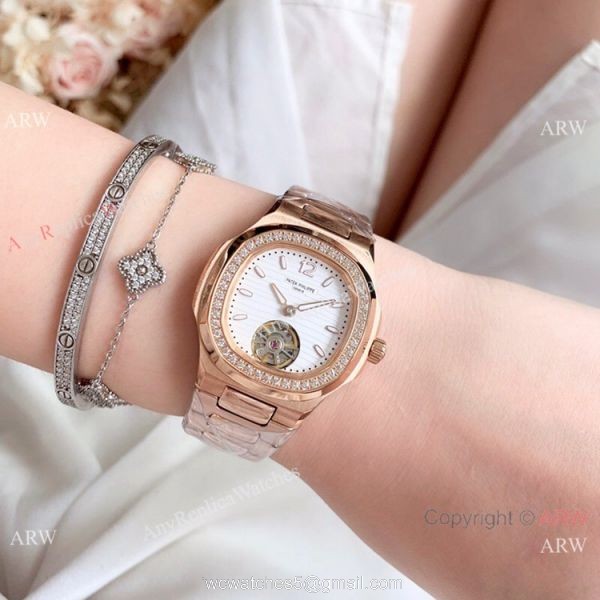Patek Philippe Nautilus Womens Rose Gold Tourbillon Knock off Watches China Patek Philippe Nautilus Womens Rose Gold Tourbillon Knock off Watches China