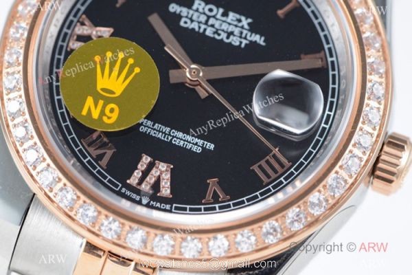 Swiss Rolex Datejust II 41 Two Tone Rose Gold Black Watch / Rolex Grade 1 Copy Swiss Rolex Datejust II 41 Two Tone Rose Gold Black Watch / Rolex Grade 1 Copy