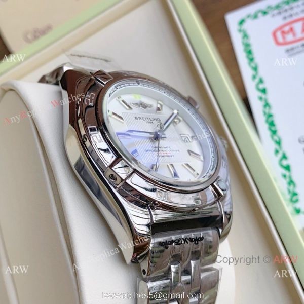 AAA Quality Replica Breitling Chronomat 01 Automatic Watches Silver Steel AAA Quality Replica Breitling Chronomat 01 Automatic Watches Silver Steel