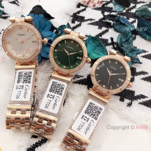 New Copy Cartier Pasha de Black Dial Rose Gold Watch 35mm Women New Copy Cartier Pasha de Black Dial Rose Gold Watch 35mm Women