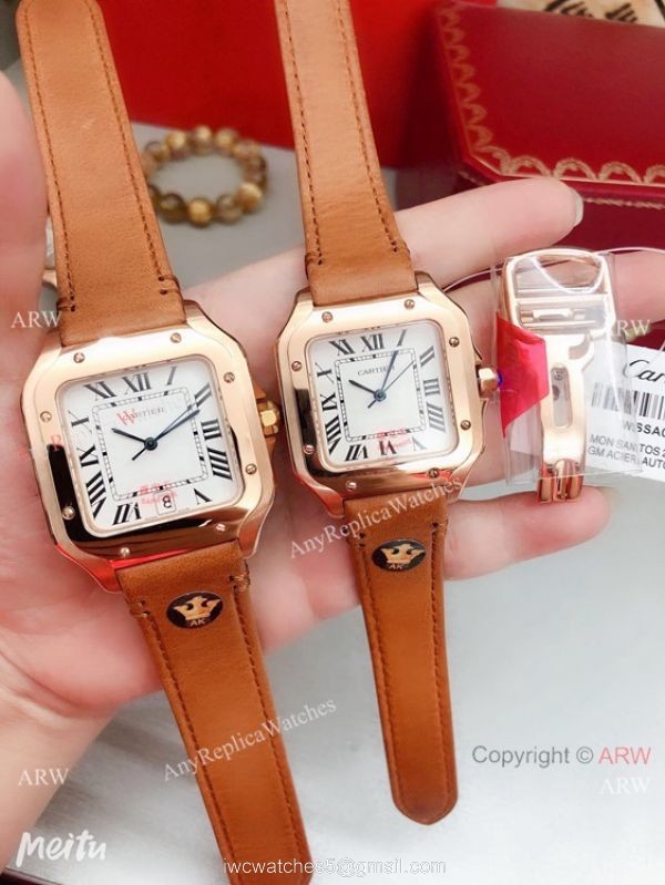 Clone Cartier Santos de Rose Gold Quartz Watch Japan Grade Clone Cartier Santos de Rose Gold Quartz Watch Japan Grade