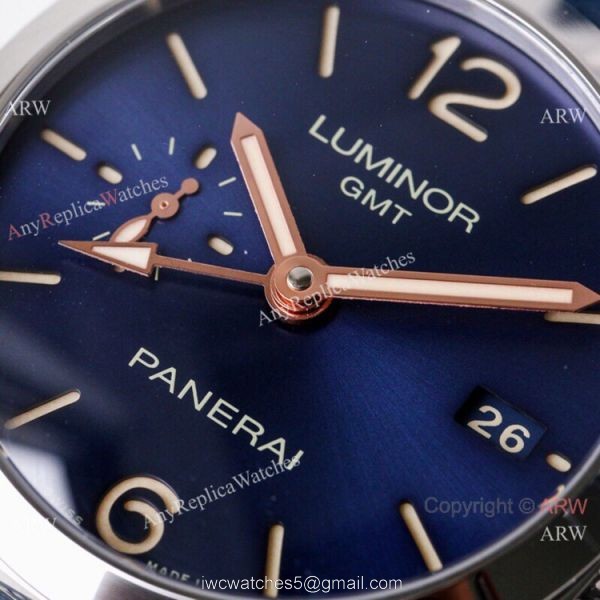 (VS) Copy Panerai Luminor 1950 GMT Blue Dial PAM 688 Watch Swiss Panerai Bracelet (VS) Copy Panerai Luminor 1950 GMT Blue Dial PAM 688 Watch Swiss Panerai Bracelet