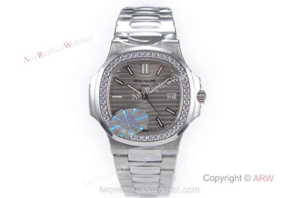 OE Factory Best Replica Patek Philippe 5711 G Nautilus SS Diamond Watches OE Factory Best Replica Patek Philippe 5711 G Nautilus SS Diamond Watches