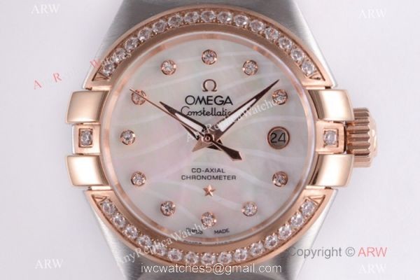 Omega Constellation 2-Tone Rose Gold 8521 Watch Super Clone Omega Constellation 2-Tone Rose Gold 8521 Watch Super Clone