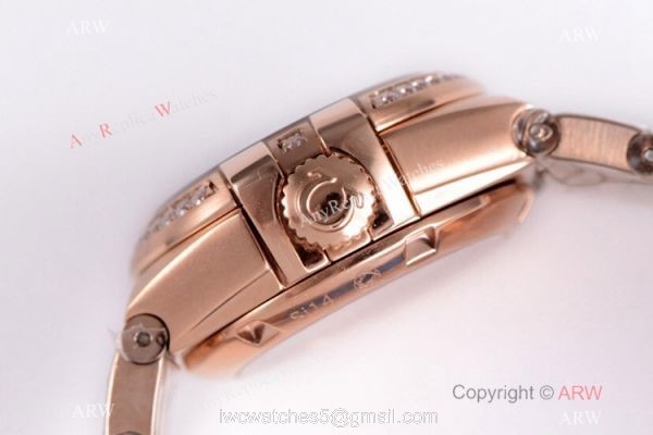 Swiss Copy Omega Constellation Rose Gold 27mm lady Watch 8521 Movement Swiss Copy Omega Constellation Rose Gold 27mm lady Watch 8521 Movement