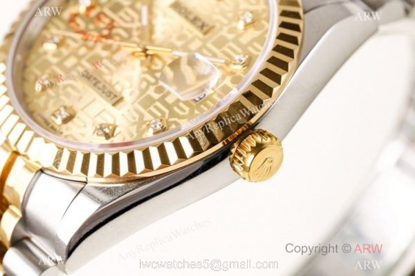 N9 Factory Copy Rolex Datejust Jubilee Gold Micro Face 39mm Watch ETA2836 N9 Factory Copy Rolex Datejust Jubilee Gold Micro Face 39mm Watch ETA2836