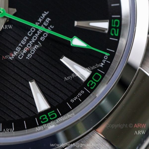 Swiss Replica Omega Seamaster Aqua Terra 150m VS Factory 8500 Watch Black Dial Green hand Swiss Replica Omega Seamaster Aqua Terra 150m VS Factory 8500 Watch Black Dial Green hand