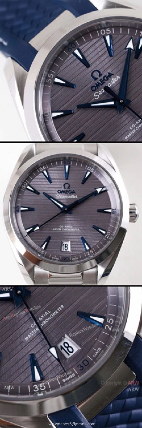 Swiss Grade 1 Omega Seamaster Aqua Terra Master 150m SS Gray Dial VSF 8900 Watch Swiss Grade 1 Omega Seamaster Aqua Terra Master 150m SS Gray Dial VSF 8900 Watch
