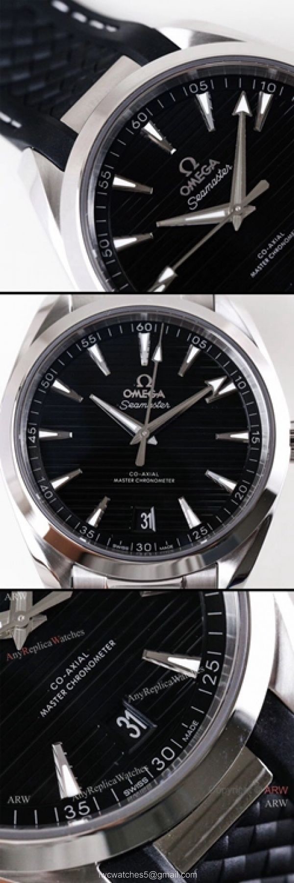 (VSF) Swiss Omega Seamaster Aqua Terra Copy Watch Black Face Watch 41mm (VSF) Swiss Omega Seamaster Aqua Terra Copy Watch Black Face Watch 41mm