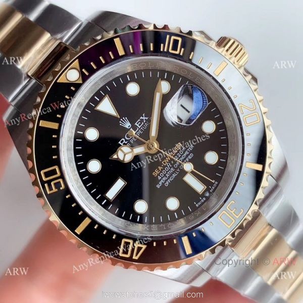 Noob V3 Rolex Sea-Dweller 126603 Two Tone Black Dial Watch Super Clone Noob V3 Rolex Sea-Dweller 126603 Two Tone Black Dial Watch Super Clone