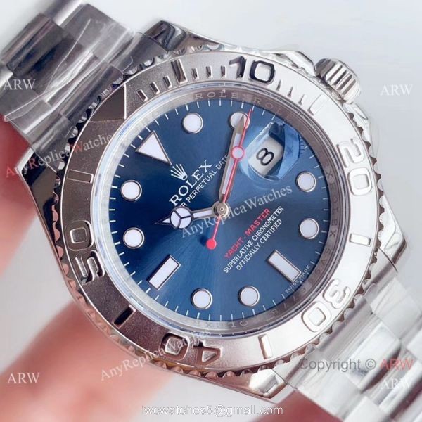 Swiss Replica Rolex Yacht Master ?r 2824 Stainless Steel Blue Dial Watch Swiss Replica Rolex Yacht Master ?r 2824 Stainless Steel Blue Dial Watch