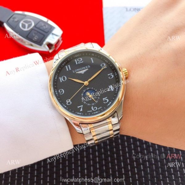2019 Replica Longines Master Moonphase Automatic 40mm Watch Two Tone 2019 Replica Longines Master Moonphase Automatic 40mm Watch Two Tone