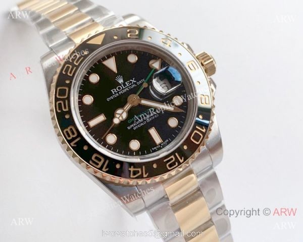 NEW Rolex GMT-Master II 2 Tone Noob 3135 Replica Watch (V10 Version) NEW Rolex GMT-Master II 2 Tone Noob 3135 Replica Watch (V10 Version)