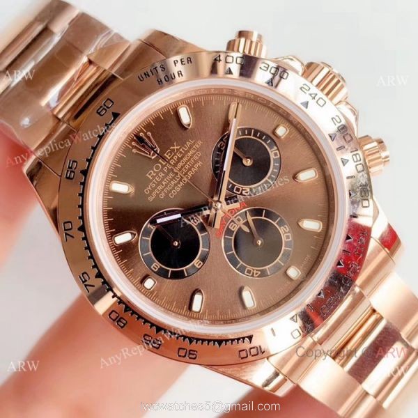 JH Factory Swiss 4130 Rolex Daytona Chocolate Replica Watch 40mm JH Factory Swiss 4130 Rolex Daytona Chocolate Replica Watch 40mm