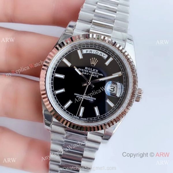 NEW Upgraded Rolex Day Date 2 Black Dial Ss Presidential Watch Swiss 3255 V3 Version NEW Upgraded Rolex Day Date 2 Black Dial Ss Presidential Watch Swiss 3255 V3 Version