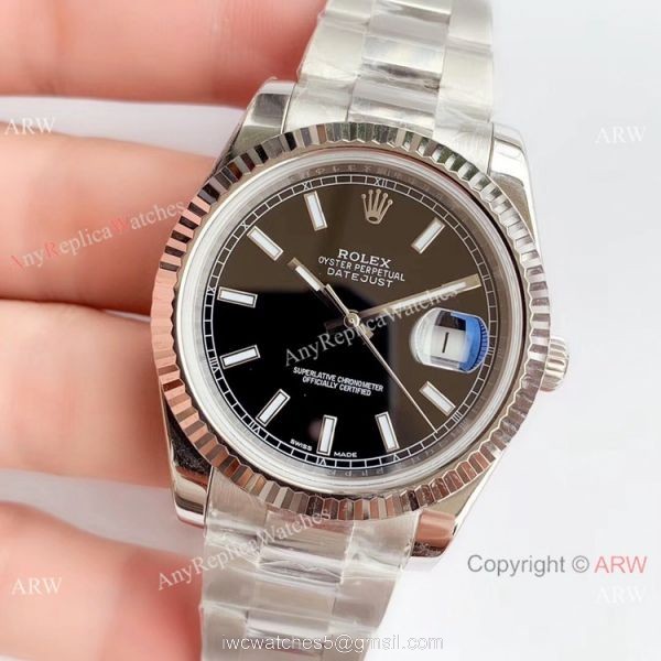 NEW Upgraded Eta3235 V3 Rolex DateJust II 41 Black Dial Fluted Bezel Watch NEW Upgraded Eta3235 V3 Rolex DateJust II 41 Black Dial Fluted Bezel Watch