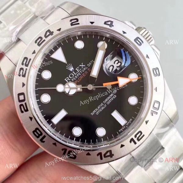 1:1 Replica Rolex Explorer II 42mm Black Face Watch NOOB V7 Swiss 3187 1:1 Replica Rolex Explorer II 42mm Black Face Watch NOOB V7 Swiss 3187