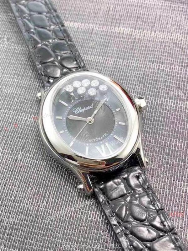 Replica Chopard Happy Sport Oval Lady Watch SS Gray Dial Replica Chopard Happy Sport Oval Lady Watch SS Gray Dial