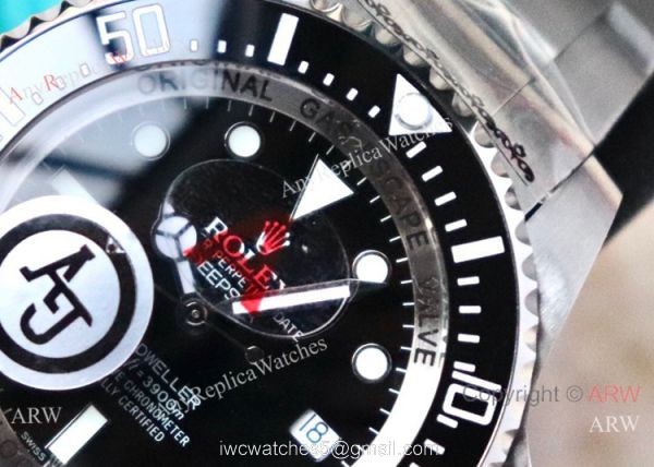 AJ Factory MAX Rolex Deepsea Black Replica Watch Stainless Steel AJ Factory MAX Rolex Deepsea Black Replica Watch Stainless Steel