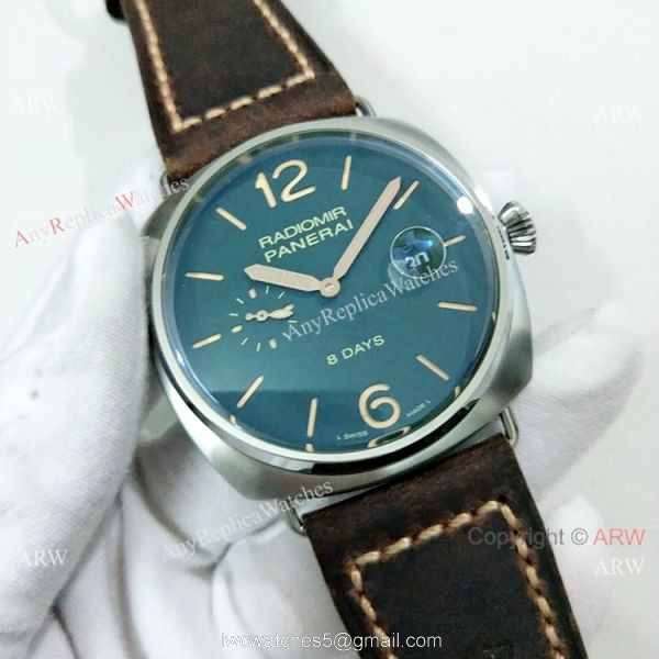 Replica Panerai Radiomir 8 Days SS Black Dial Watch PAM 735 Replica Panerai Radiomir 8 Days SS Black Dial Watch PAM 735