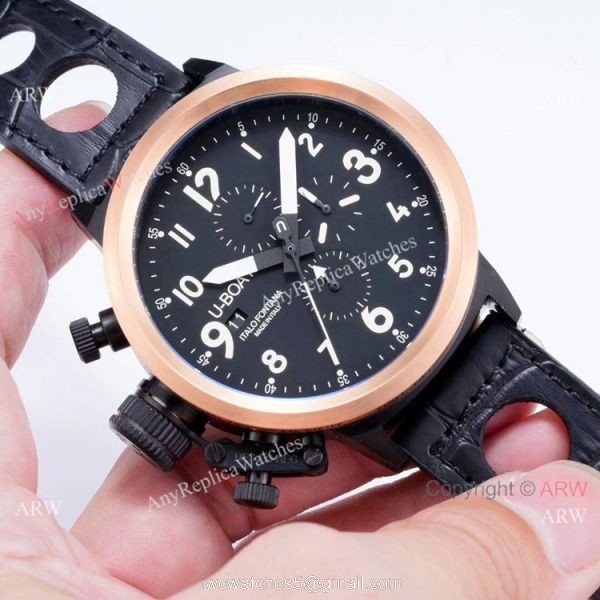 New Style U-Boat Flightdeck Chronograph Replica Watch White Markers New Style U-Boat Flightdeck Chronograph Replica Watch White Markers