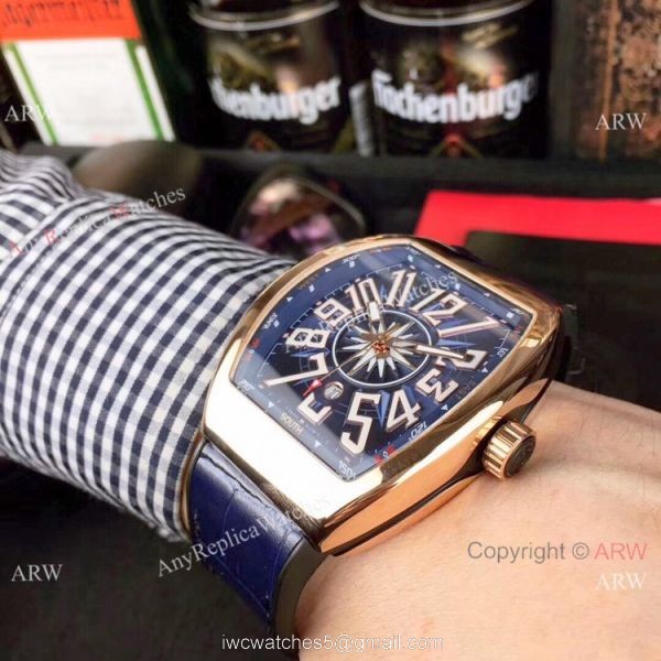 High Quality Franck Muller Vanguard Yachting Rose Gold Knock off Watches China High Quality Franck Muller Vanguard Yachting Rose Gold Knock off Watches China