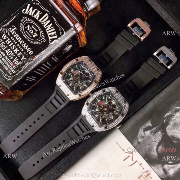 Richard Mille RM012 Rose Gold Diamond Watch Swiss Quality Richard Mille RM012 Rose Gold Diamond Watch Swiss Quality