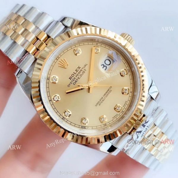 Super Clone Rolex Datejust II Two Tone Jubilee Diamond Face Watch AR Factory Watch Super Clone Rolex Datejust II Two Tone Jubilee Diamond Face Watch AR Factory Watch