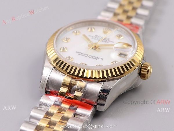 (TW) Swiss Copy Rolex Oyster Perpetual Datejust Watch White MOP Face 31mm (TW) Swiss Copy Rolex Oyster Perpetual Datejust Watch White MOP Face 31mm