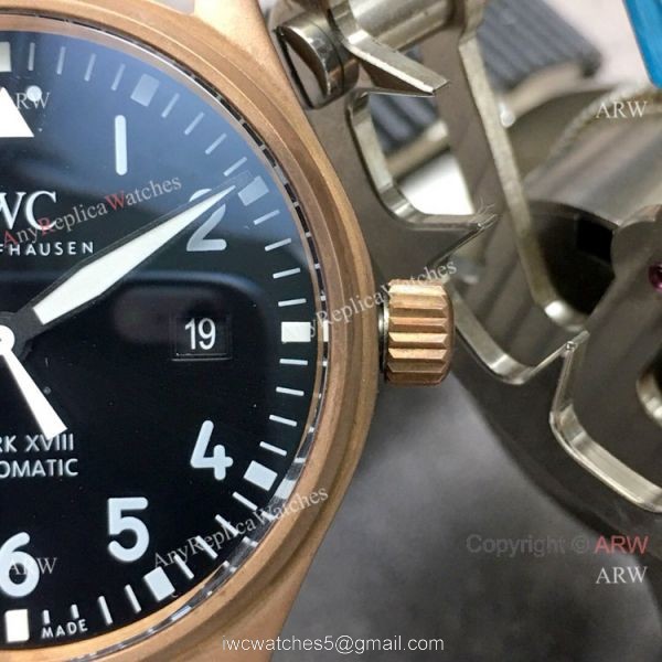 Super Clone IWC Big Pilots Spitfire Bronze Case Black Dial Watch Swiss Made Super Clone IWC Big Pilots Spitfire Bronze Case Black Dial Watch Swiss Made